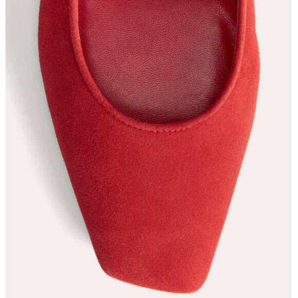 NEW Everlane Red Leather Ballet Pump - Picture 2 of 5